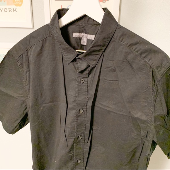 Old Navy Black Short Sleeve Shirt, L - Picture 2 of 5
